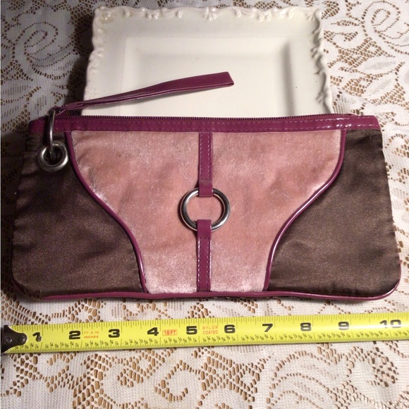 BROWN AND PINK WHRIST BAG - Picture 2 of 5